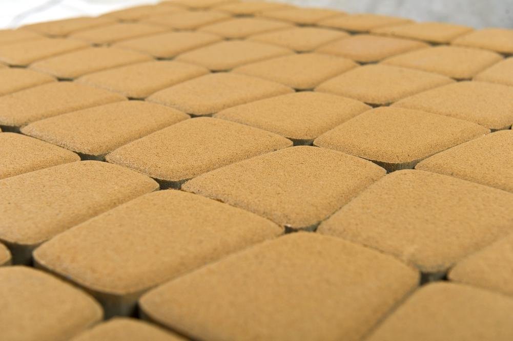 Тротуарная плитка BRAER Классико круговая, Медовый (73х110х115) — Braer