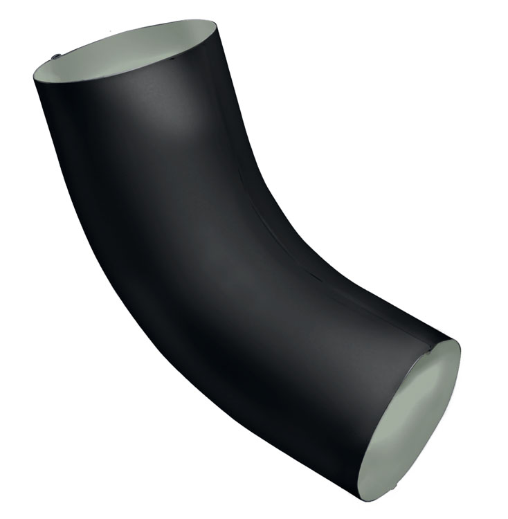 Колено 60 град Optima Matt 90мм RAL 9005 — Grandline