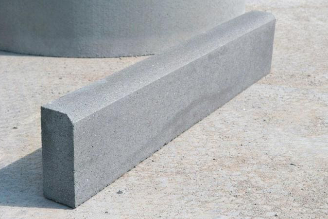Бордюр садовый Steingot Серый 1000х200х80 — Бордюр тротуарный