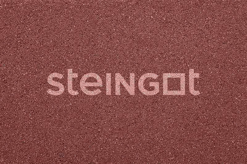 Брусчатка Steingot Серия "ПЛИТЫ 80" Прямоугольник, красный (300х300х80) — Steingot