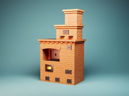 Полнотелый печной кирпич ручной формовки LODE Sencis, 320х160х75, красный — Кирпич