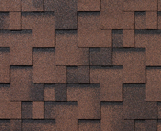 RoofShield черепица Фемили Эко Лайт Модерн (3м2) Коричневый с оттенением — Grandline