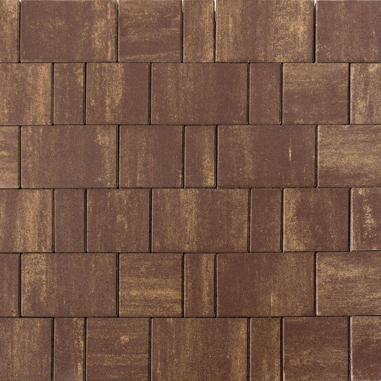 Тротуарная плитка BRAER Старый город "Ландхаус", Color Mix Мускат, 60 мм (80x160х60) — Braer