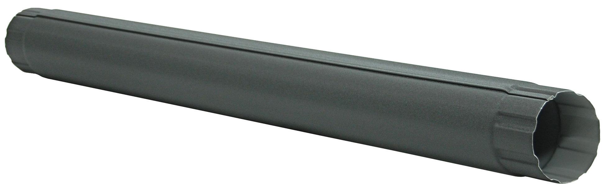 Труба круглая соединительная Optima Matt 90мм 1м RAL 7024 — Grandline