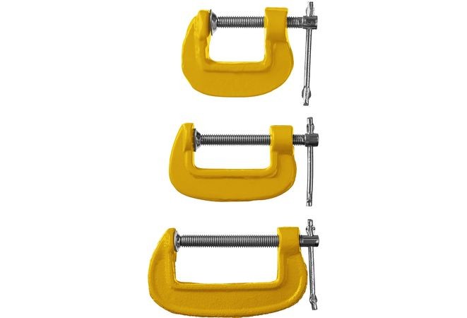 Набор струбцин тип G 25-50-75мм STAYER SG-3 — Grandline