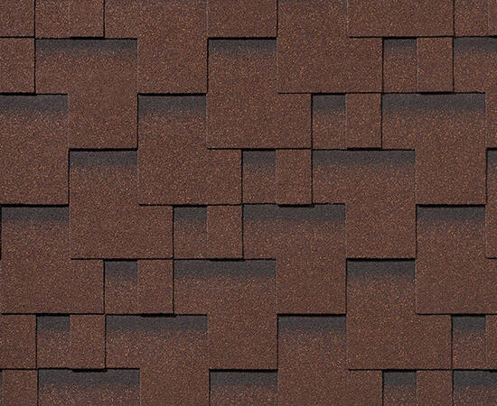 RoofShield черепица Премиум Модерн (3м2) Коричневый с оттенением — Grandline