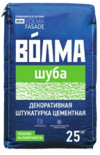 Штукатурка цементная Волма Шуба 25 кг — Штукатурки
