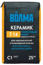 Плиточный клей Волма Керамик Т14 25 кг — Клеевые и монтажные смеси