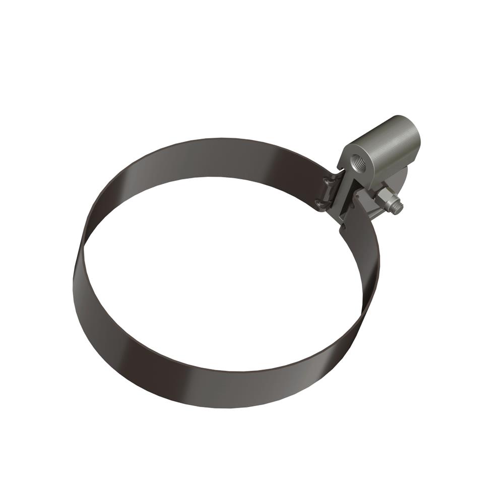 ТН ОПТИМА 120/80 мм, хомут трубы металлический 140 мм, темно-коричневый, шт. — Технониколь
