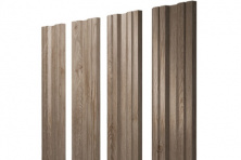 Штакетник Twin 0,45 Print Premium Almond Wood Fresh — Штакетник