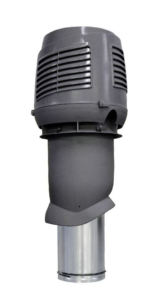 Приточный вентиляционный элемент 160/ER/500 Vilpe INTAKE серый — Grandline