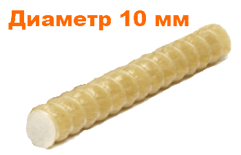 Арматура стеклокомпозитная D10 мм. АСК-М2Г-10 (1*50) Стекон, Бонолит — Инструменты