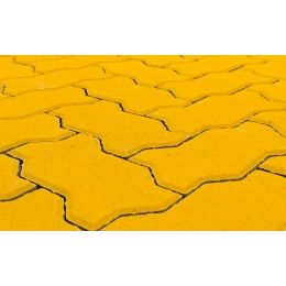 Тротуарная плитка BRAER Волна Жёлтый, 70 мм (240х135х70) — Braer
