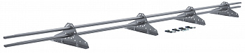 Снегозадержатель NEW трубчатый Grand Line RAL 9006 3м — Grandline