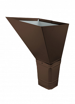 Воронка водосборная прямоугольная Vortex Matt 127мм RAL 8017 — Grandline