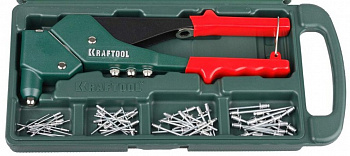 Заклепочник поворотный KRAFTOOL RX-7 360° в кейсе с набором заклепок (31176-H6_z01) — Grandline