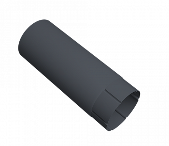 Труба круглая Vortex Project 146мм 2 м RAL 7024 мокрый асфальт — Grandline
