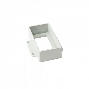 Соединитель перила прямой CM Railing 90х45 мм white wood (белое дерево) alu — Grandline