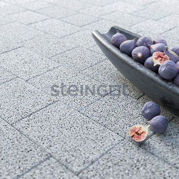 Плитка тротуарная Steingot Granit Premium Новый город высота 60мм Bianco Nero частичный прокрас — Grandline