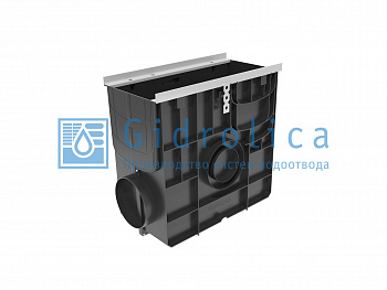 Пескоуловитель Gidrolica Super, DN150/200, E600 пластиковый универсальный для лотков пластиковых DN150 и DN200 (усиленный) (0828) — Grandline