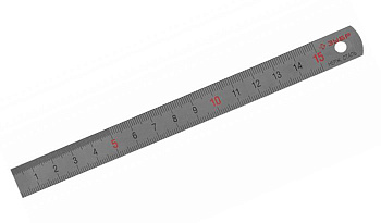 Линейка усиленная нержавеющая ЗУБР Про-15 0,30 м (34280-0.9-030) — Grandline