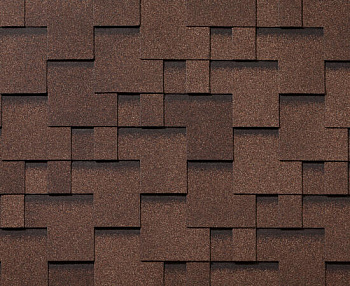 RoofShield черепица Классик Модерн (3м2) Коричневый топаз — Grandline