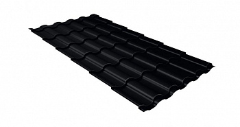 Металлочерепица кредо 0,5 Satin RAL 9005 черный — Grandline