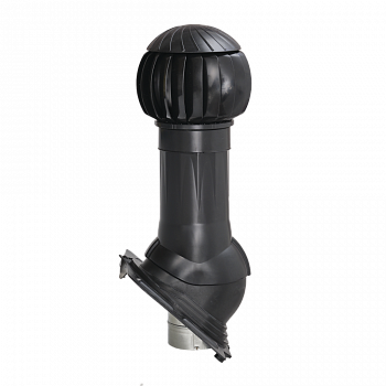 Комплект вентиляции Gervent для кровли Universal 160/125 RAL 9005 — Grandline