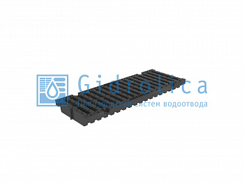Решетка водоприемная Gidrolica Pro РВ -15.18,8.50 - щелевая пластиковая, кл. С250 (512) — Grandline