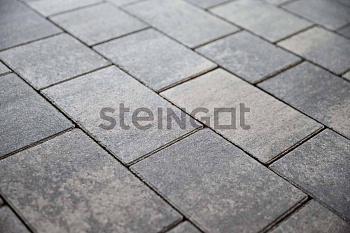 Плитка тротуарная Steingot Colormix Новый город высота 60мм Stein Silver частичный прокрас — Grandline