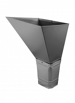 Воронка водосборная прямоугольная Vortex 127мм Zn — Grandline
