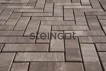 Плитка тротуарная Steingot Паркет 240х80х60мм Cliff частичный прокрас — Grandline