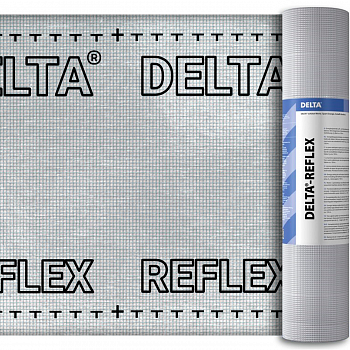 Пленка пароизоляционная Delta-Reflex с алюминиевым рефлексным слоем (75м2) — Grandline