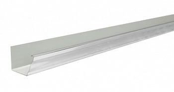 Желоб прямоугольный Vortex 127мм 2,5м RAL 9003 — Grandline