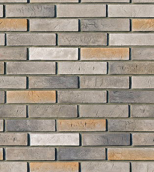 Рядовая плитка White Hills Терамо брик 350-80 с расшивкой 1,2 см — Grandline