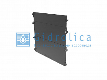 Торцевая заглушка для лотка водоотводного Gidrolica Standart/Standart Plus DN200, пластиковая (18201) — Grandline