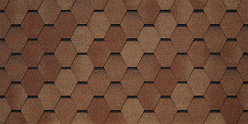 Битумная черепица TEGOLA VENETO terracotta 206 (терракотта) — Grandline