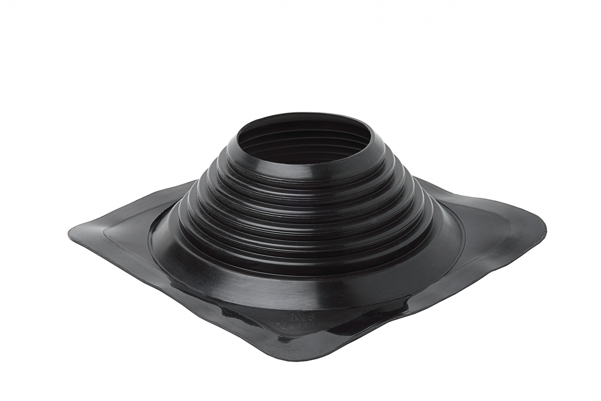 Проходной элемент MF прямой №8 черный (178-330 мм) +185 EPDM — Grandline