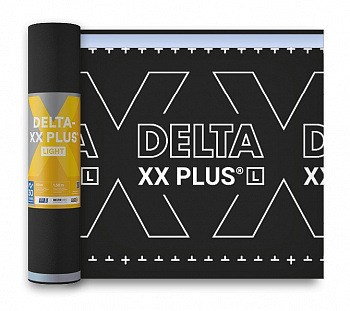 Мембрана диффузионная Delta-XX Plus Light с монолитным функциональным слоем из TPU и двумя зонами проклейки (75м2) — Grandline