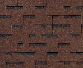 RoofShield черепица Фемили Лайт Модерн (3м2) Коричневый с оттенением — Grandline