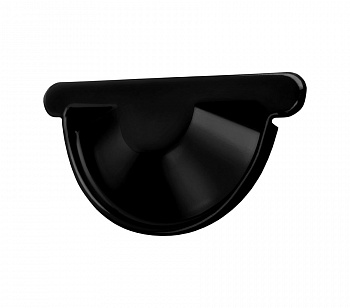 Заглушка торцевая универсальная Optima 125мм RAL 9005 черный — Grandline