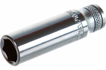 Торцовая головка KRAFTOOL "INDUSTRIE QUALITAT", CR-V сталь, хромированная, тип хвостовика 1/4", 13 мм 1шт в блистере (27817-13) — Grandline