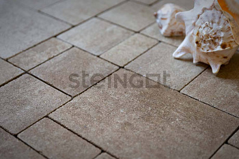 Плитка тротуарная Steingot Colormix Бавария высота 60мм Травертин частичный прокрас — Grandline