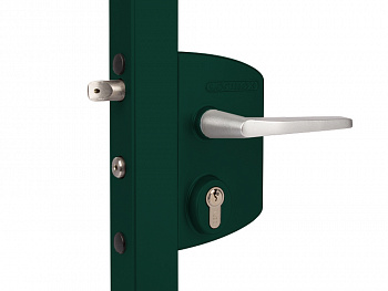 Замок LAKQ 6060 U2L корпус металлический, с ручками из алюминия, зеленый RAL 6005 — Grandline