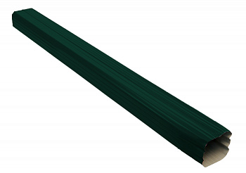 Труба прямоугольная Vortex 1м RAL 6005 — Grandline