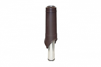 Выход вентиляции Krovent Pipe-VT 125/700 is коричневый — Grandline