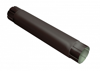 Труба круглая соединительная Optima Matt 90мм 1м RAL 8017 — Grandline