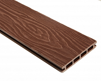 Террасная доска Qiji Premium 3000x145x22 мм шоколад — Grandline