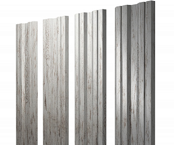 Штакетник Twin с прямым резом 0,45 Print Elite Snow Wood Twin с прямым резомColor — Grandline