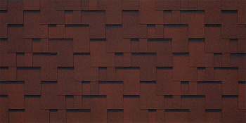 Битумная черепица TEGOLA SANREMO rosso 402 (красный) — Grandline